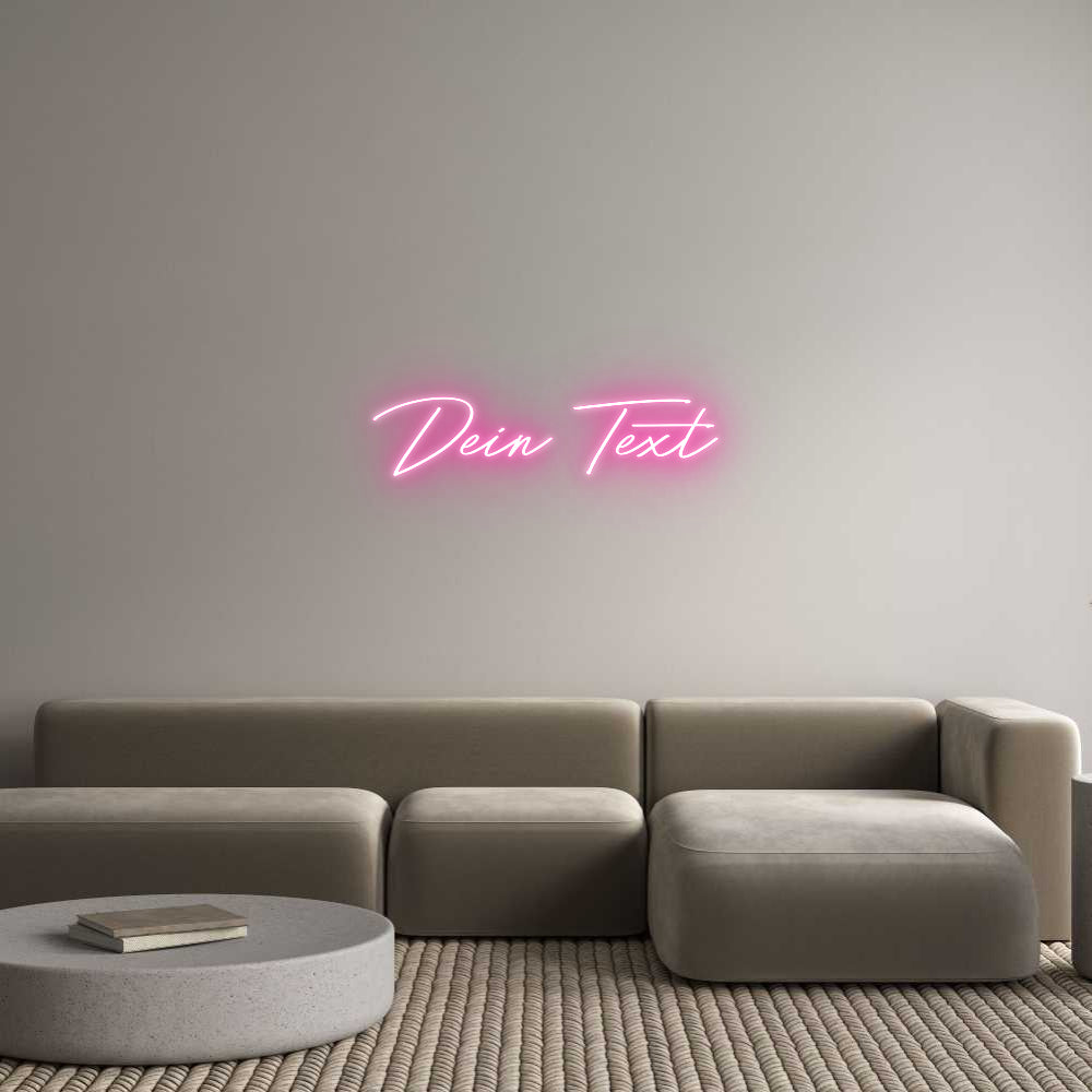 Individuelles Neon: Dein Text