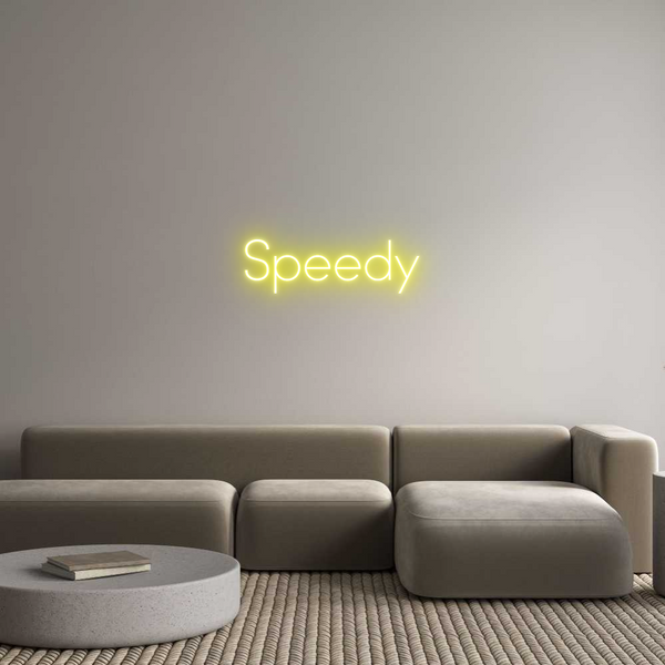 Individuelles Neon: Speedy