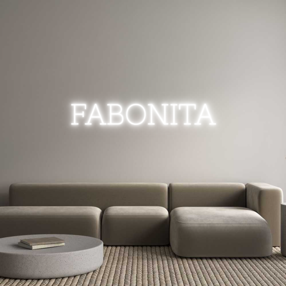 Individuelles Neon: FABONITA