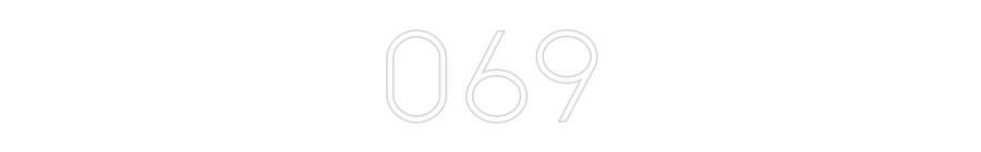 Individuelles Neon: 069