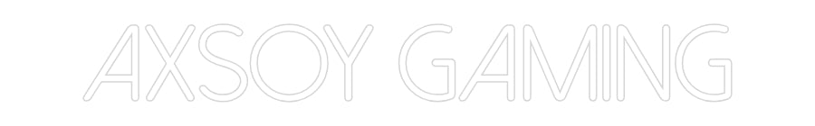 Individuelles Neon: Axsoy GAMING