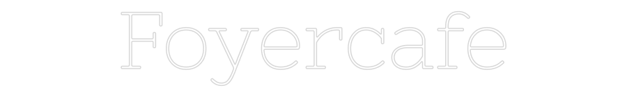 Individuelles Neon: Foyercafe