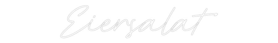 Individuelles Neon: Eiersalat