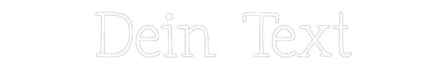 Individuelles Neon: Dein Text