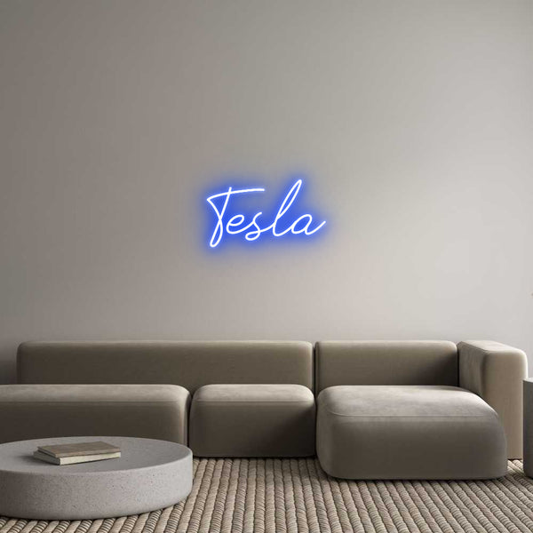 Individuelles Neon: Tesla