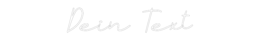 Individuelles Neon: Dein Text