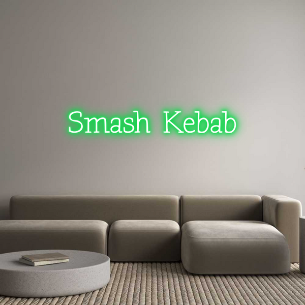 Individuelles Neon: Smash Kebab