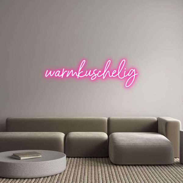 Individuelles Neon: warmkuschelig