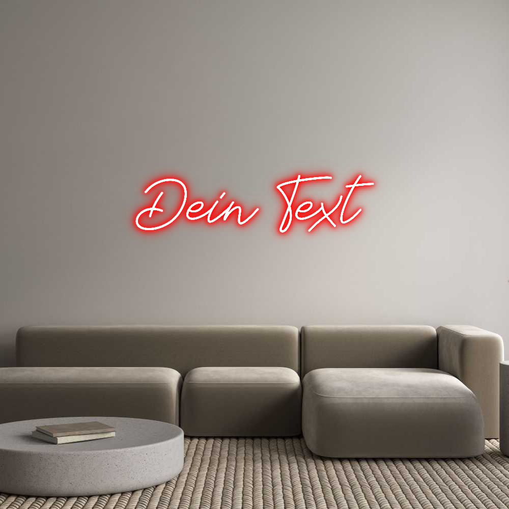 Individuelles Neon: Dein Text