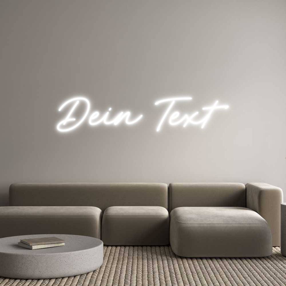 Individuelles Neon: Dein Text