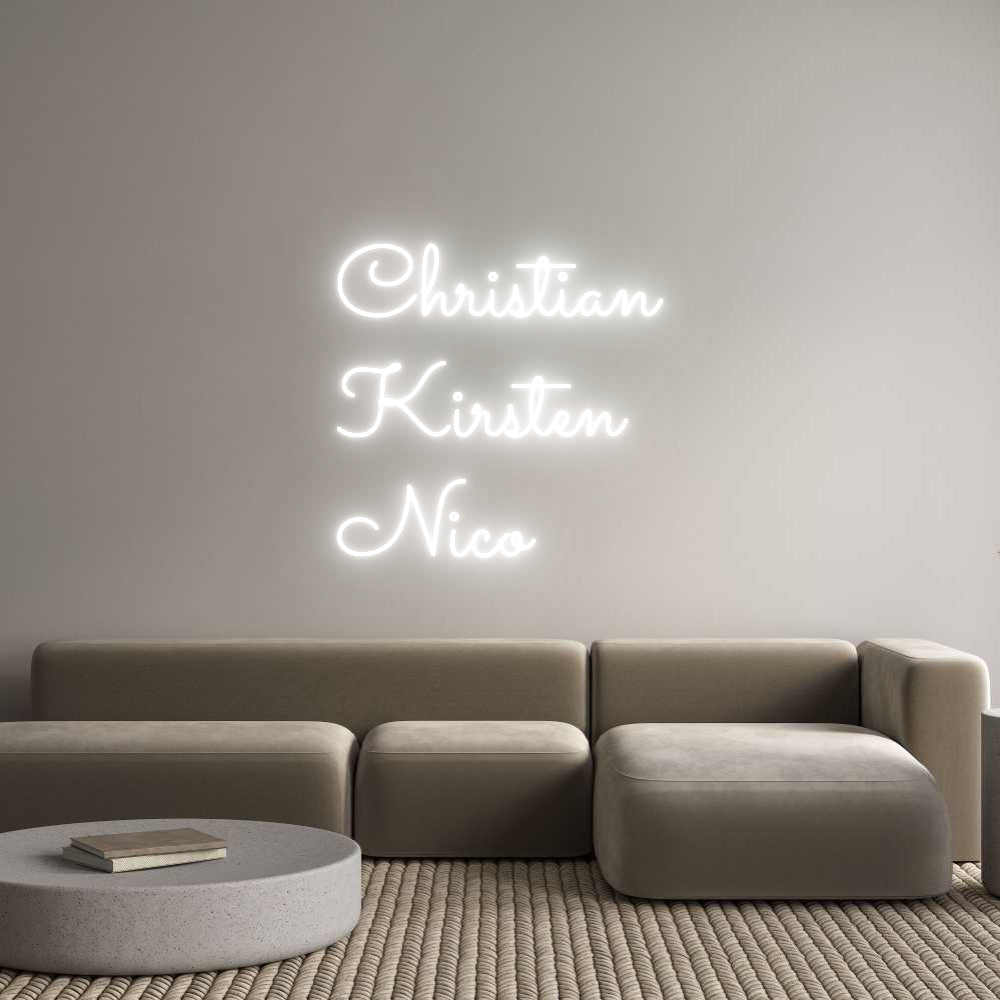 Individuelles Neon: Christian
Ki...