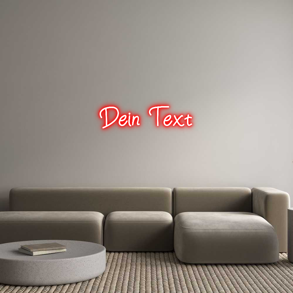 Individuelles Neon: Dein Text