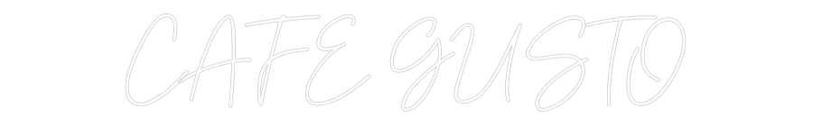 Individuelles Neon: CAFÉ GUSTO