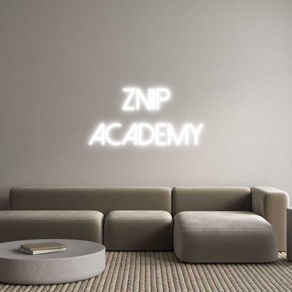 Individuelles Neon: Znip
Academy