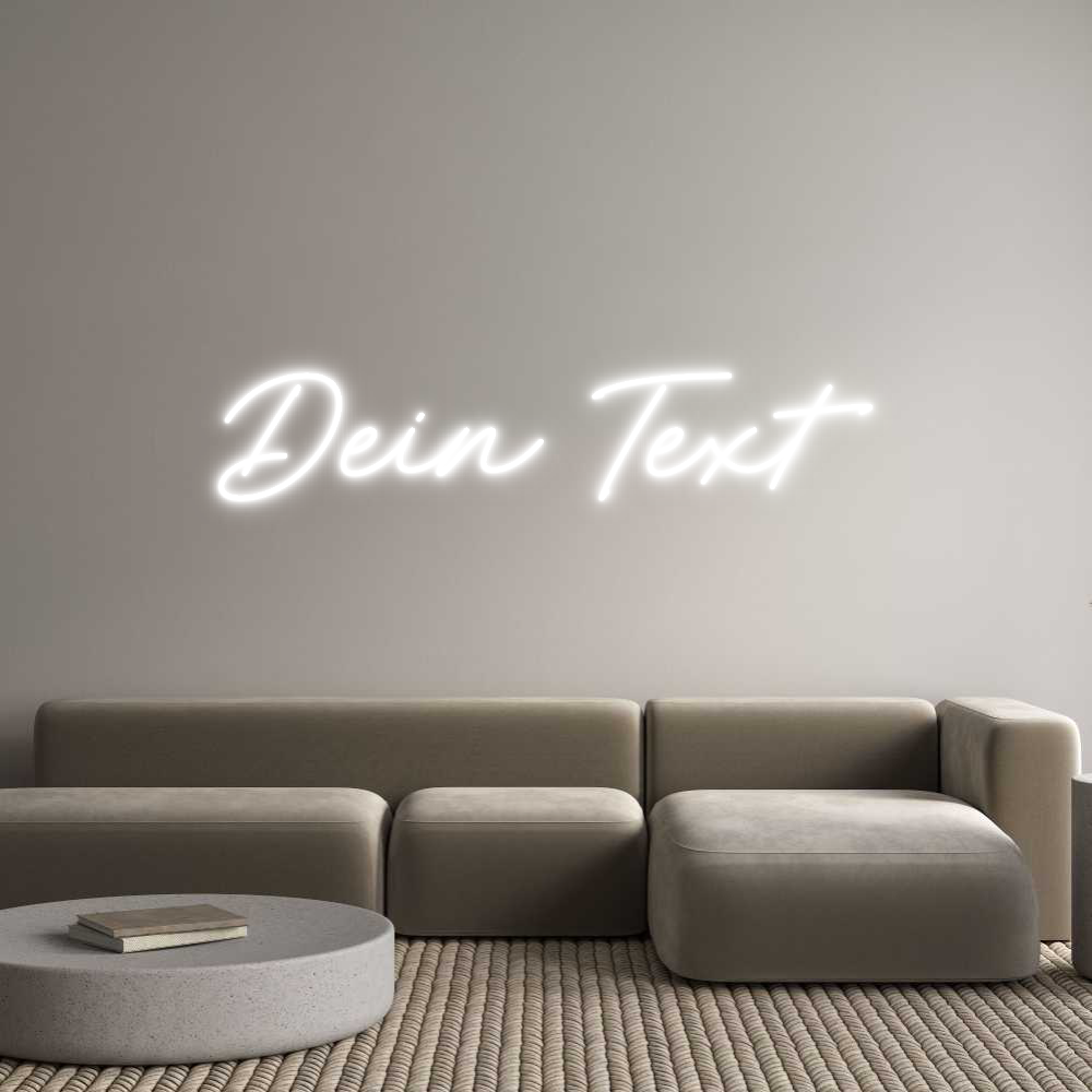 Individuelles Neon: Dein Text