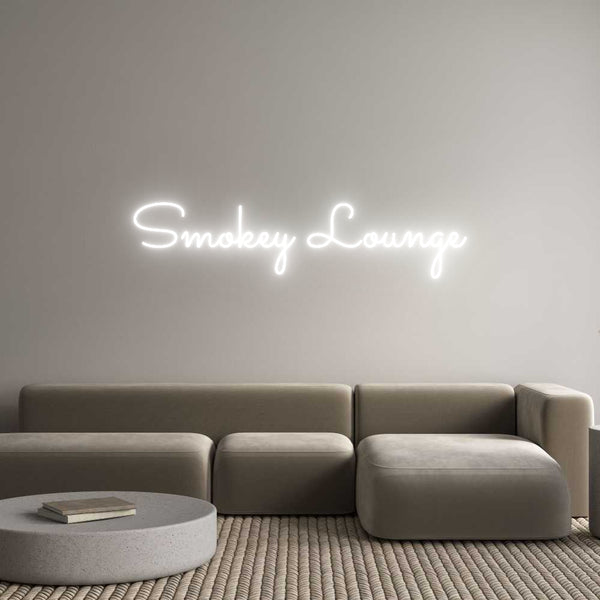 Individuelles Neon: Smokey Lounge