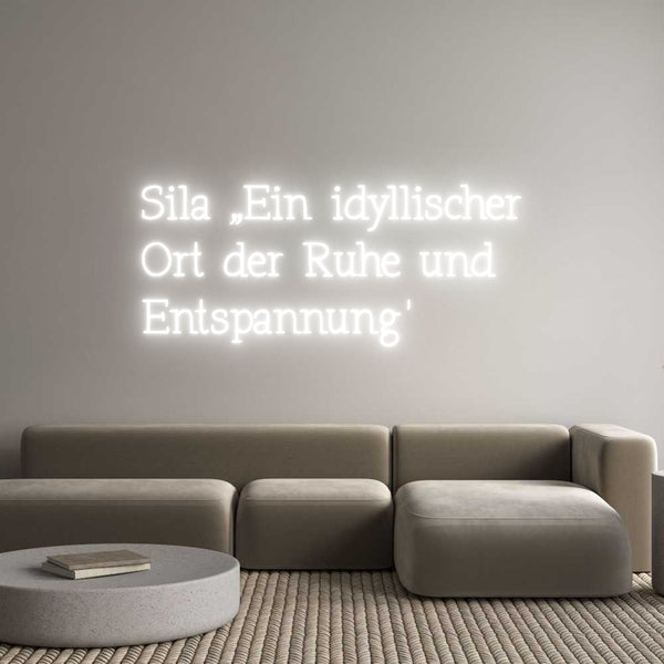 Individuelles Neon: Sila „Ein idy...