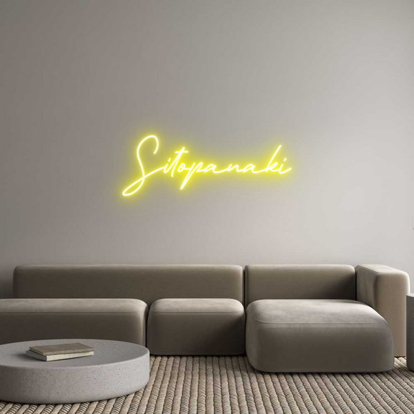 Individuelles Neon: Sitopanaki