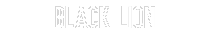 Individuelles Neon: Black Lion