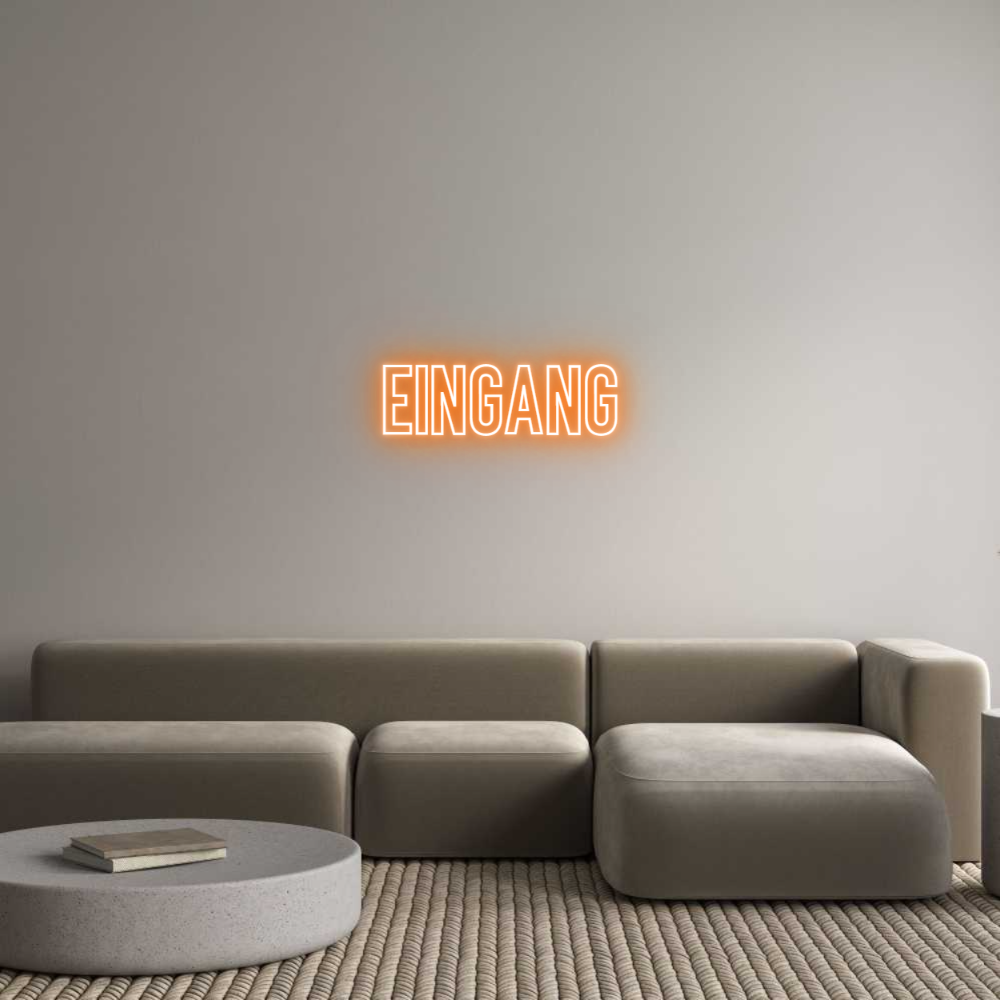 Individuelles Neon: EINGANG