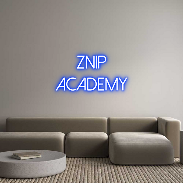 Individuelles Neon: Znip
Academy