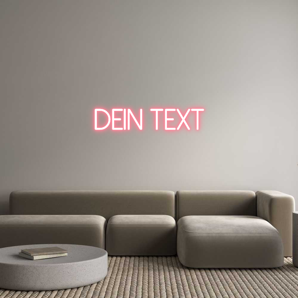 Individuelles Neon: Dein Text