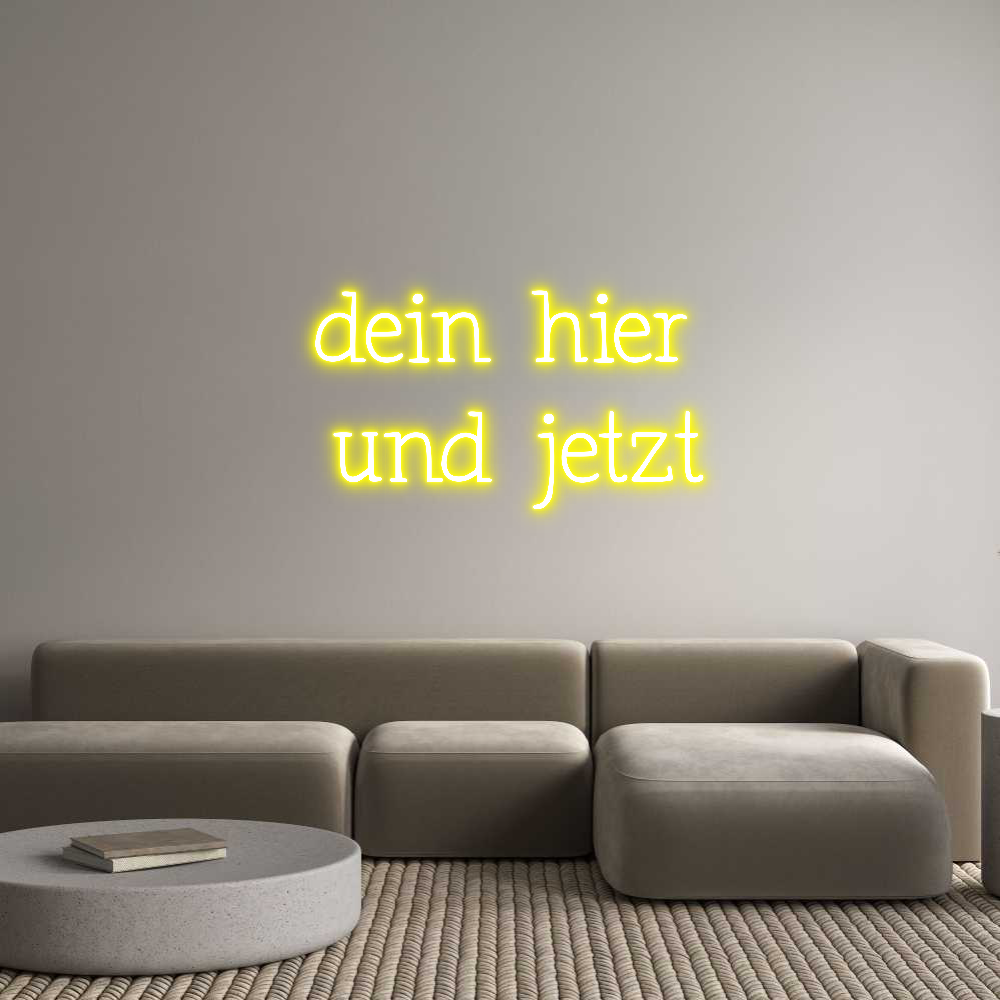Individuelles Neon: dein hier
 u...