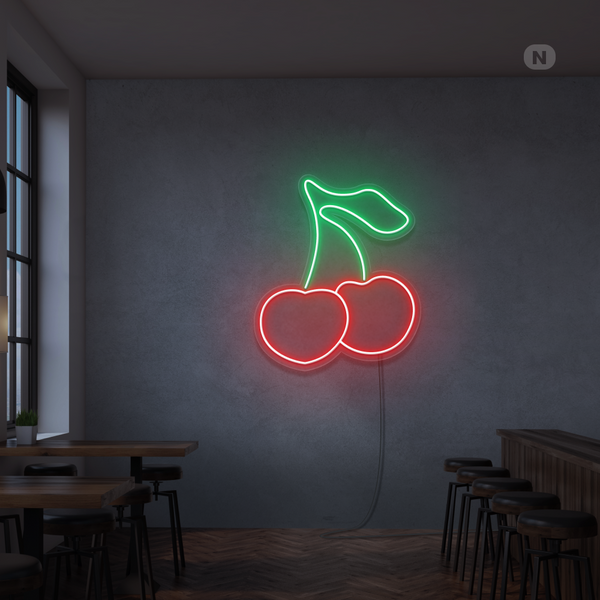 Neon Schild Kirsche