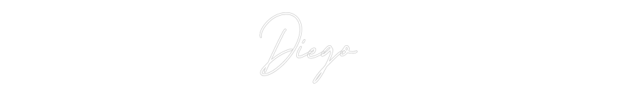 Individuelles Neon: Diego