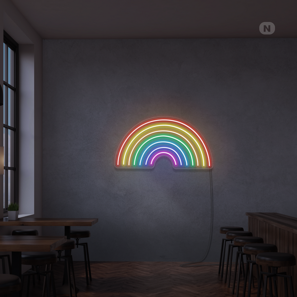 Neon Schild Regenbogen