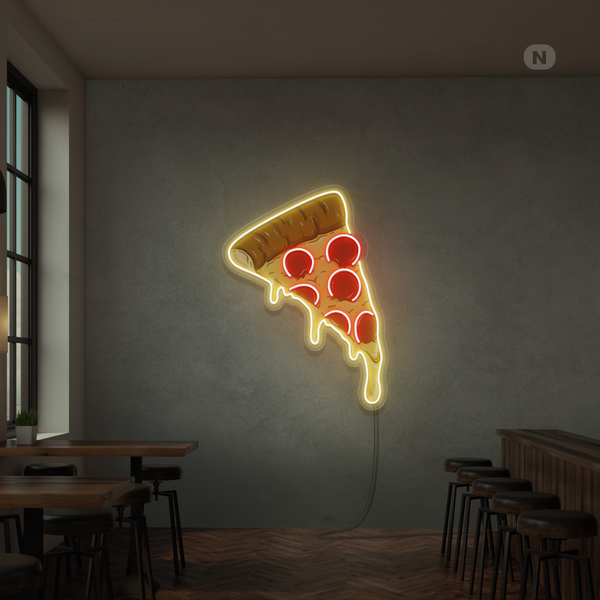 Neon Schild Pizza