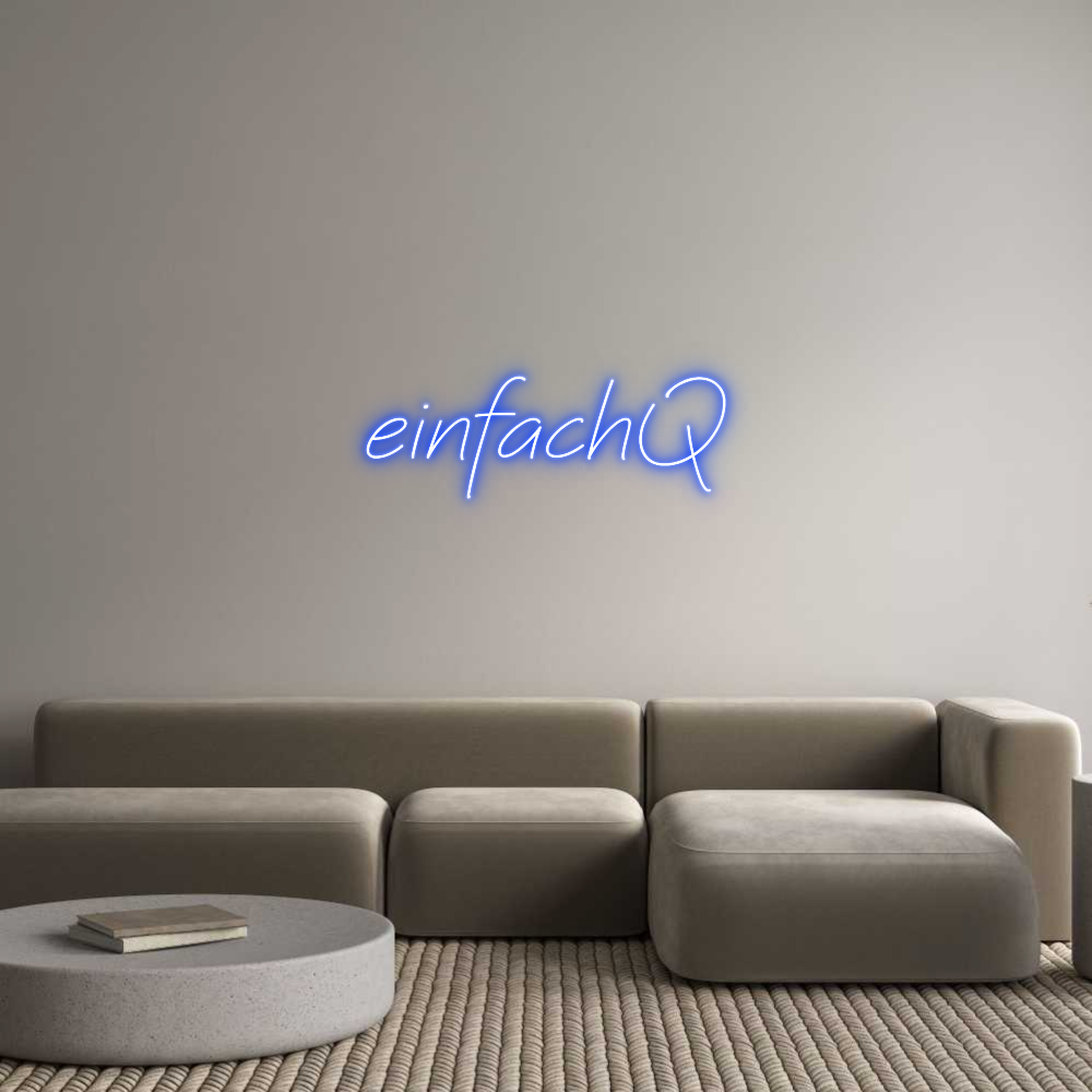 Individuelles Neon: einfachQ