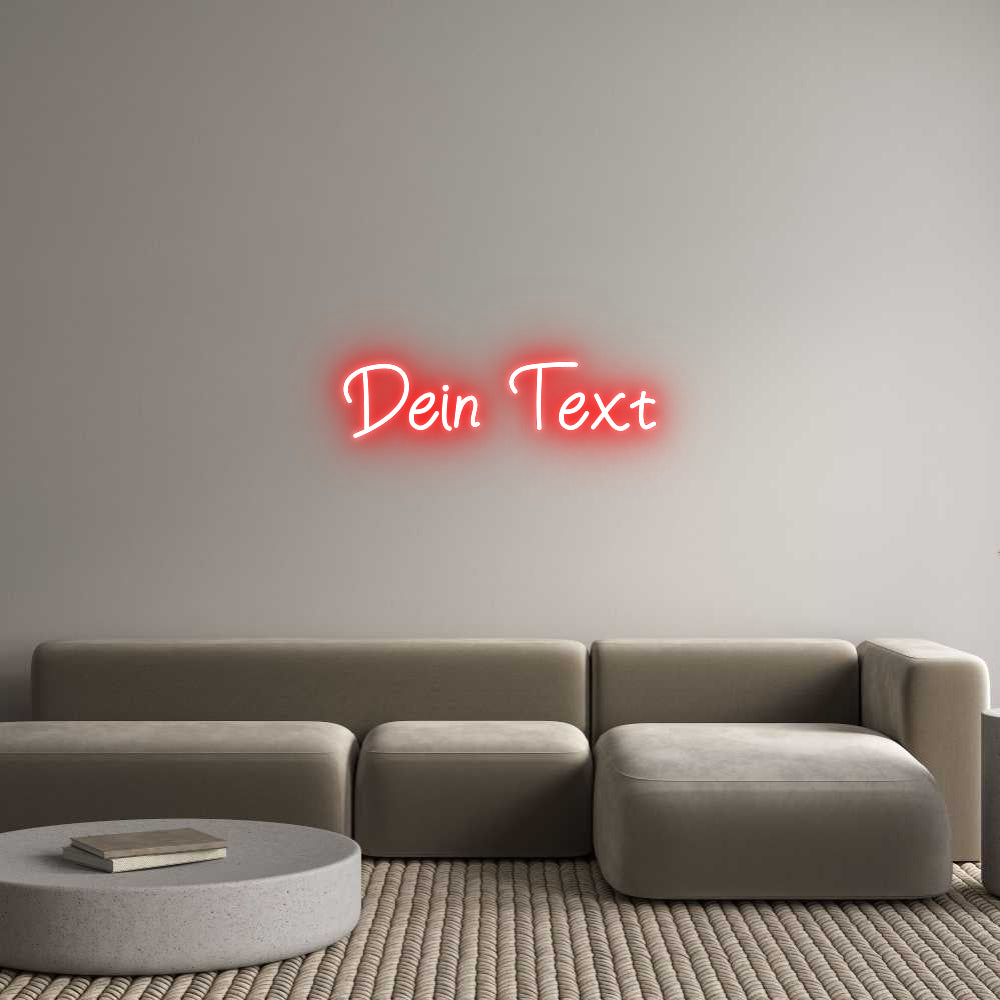 Individuelles Neon: Dein Text
