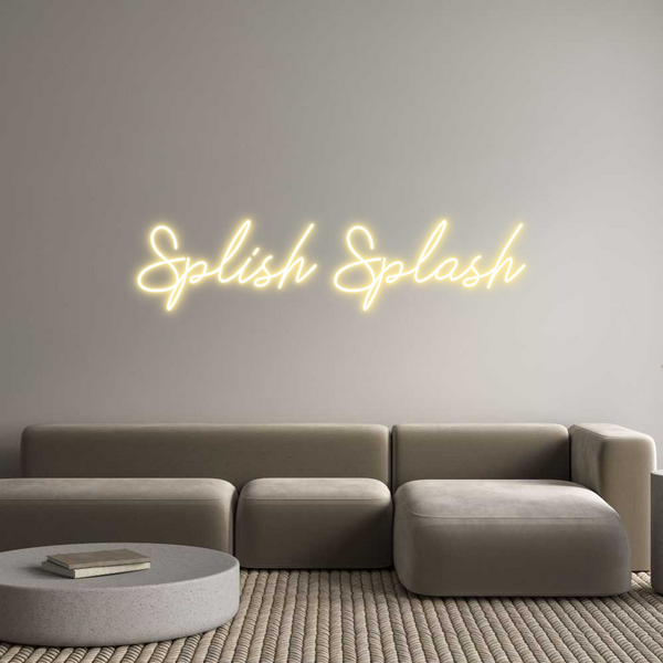 Individuelles Neon: Splish Splash