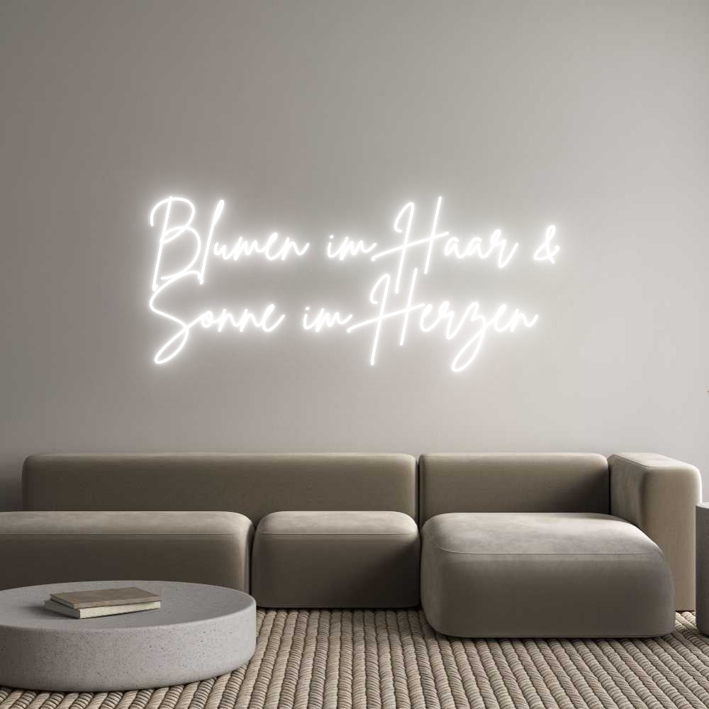 Individuelles Neon: Blumen im Haa...