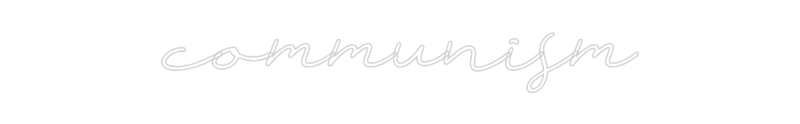 Individuelles Neon: communism