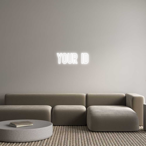 Individuelles Neon: Your ID