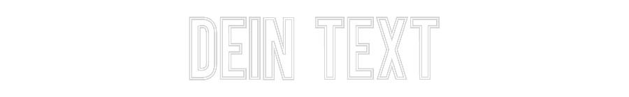 Individuelles Neon: Dein Text