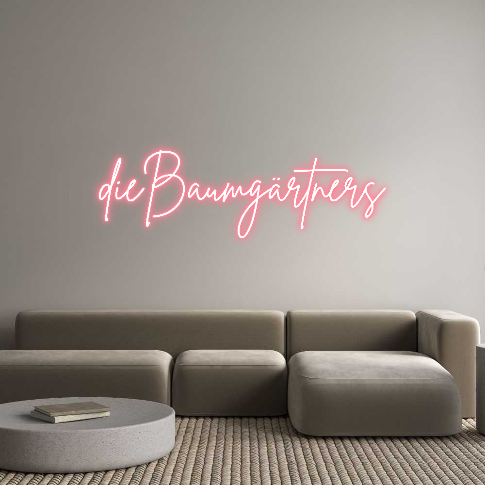 Individuelles Neon: dieBaumgärtners