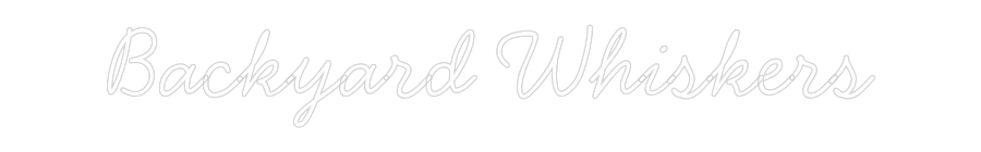 Individuelles Neon: Backyard Whis...