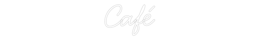 Individuelles Neon: Café