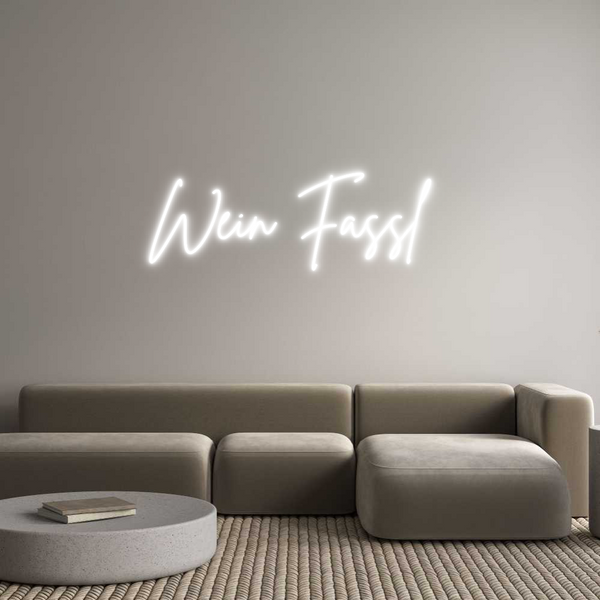 Individuelles Neon: Wein Fassl