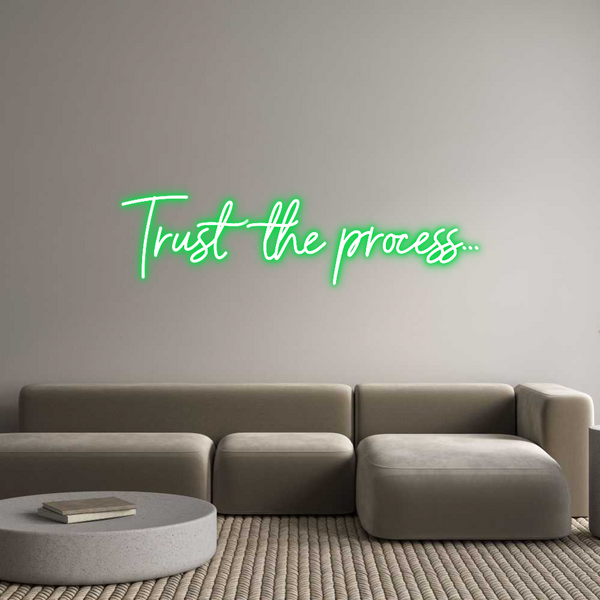 Individuelles Neon: Trust the pro...