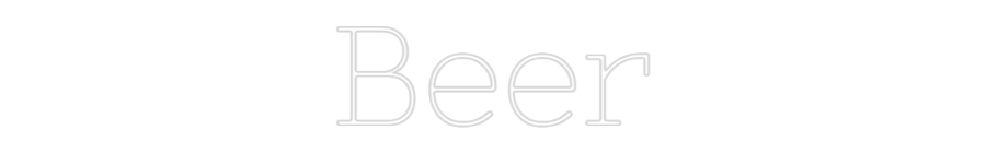 Individuelles Neon: Beer