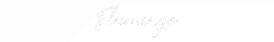 Individuelles Neon: Flamingo