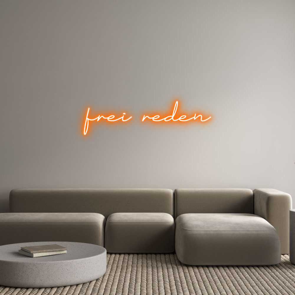 Individuelles Neon: frei reden