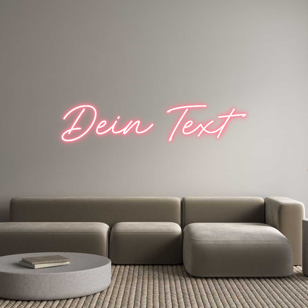 Individuelles Neon: Dein Text
