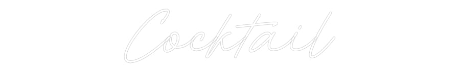Individuelles Neon:  Cocktail
