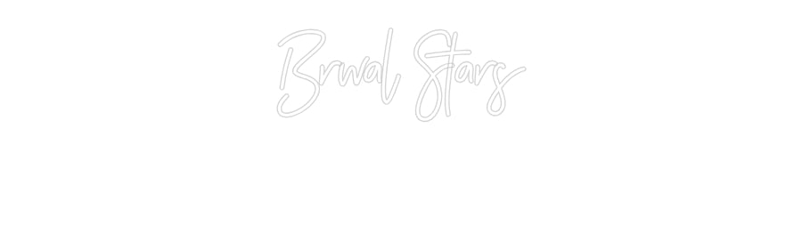 Individuelles Neon: Brwal Stars