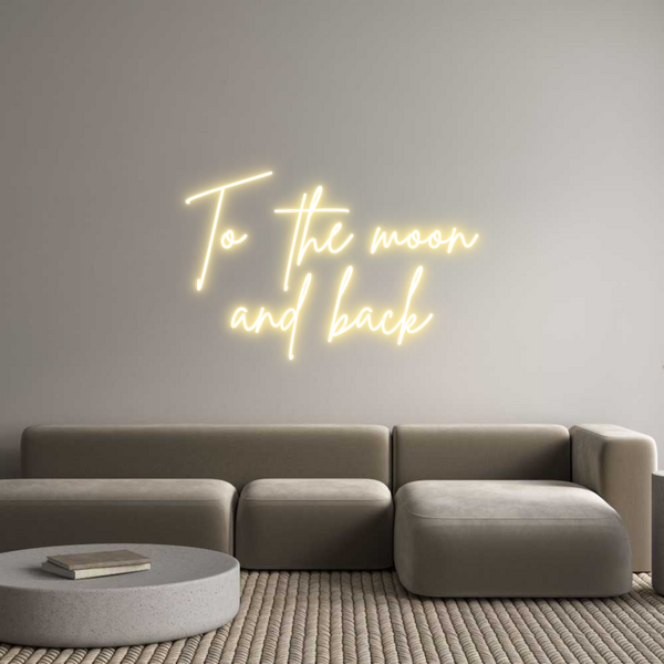 Individuelles Neon: To the moon
...